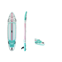 Planche de paddle gonflable Verda GREEN durable 11'6 pour le surf, en PVC, légère, avec 3 ailerons – Vente directe usine en gros