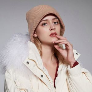 Chapeau de pêcheur tendance, bonnet tricoté pour femme, automne-hiver, nouveau, imprimé en sérigraphie, promotionnel - Product Image 3