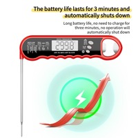 RUIMEISEN RMS-306 Abridor de Botellas Metálico Plegable de Alta Precisión 0.5C con Pantalla LCD Retroiluminada, Resistente al Agua y Rotación de 180° para Barbacoa
