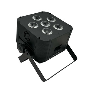 ไฟพาร์แบตเตอรี่แบบมืออาชีพ 6 ชิ้น 18 วัตต์ LED ไฟพาร์ LED สำหรับเวที ใช้พลังงานจากแบตเตอรี่ พร้อมรีโมทคอนโทรลแบบ Wifi - Product Image 2