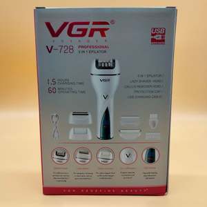 Depiladora Eléctrica 3 en 1 Vgr V-728, Nueva Depiladora de Aguja, Depilación Corporal para Mujer, Afeitadora Corporal Inalámbrica para Mujer - Product Image 3