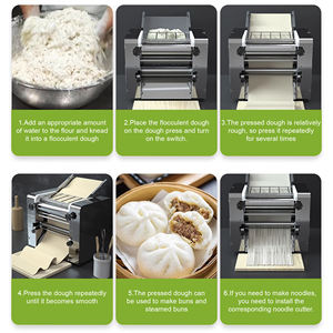 Machine à pétrir et à étaler la pâte commerciale, presse à pâte à pizza, machine automatique à rouler et à pétrir la pâte à pain et à pâtisserie - Product Image 6