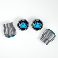 Capuchon de protection décoratif en alliage d'aluminium en forme de pétale et de patte d'ours pour tiges de valve de pneu de voiture, modification personnalisée du noyau de valve