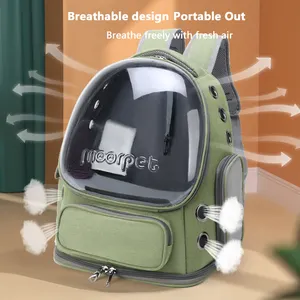 Sac à dos de transport pour animaux de compagnie, pour chats et chiens, Design Super ventilé, sac à dos à bulles Transparent respirant pour chat