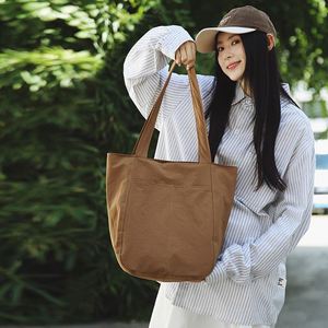 6 Colors Available Women <b>Canvas</b> <b>Bag</b> Casual <b>Large</b> Capacity Tote <b>Bag</b> Custom <b>Canvas</b> Totes - Product Image 4