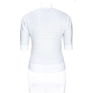 เสื้อไหมพรมคอวีทรงหลวมสำหรับผู้หญิง แต่งลายปักดอกไม้ - Product Image 2