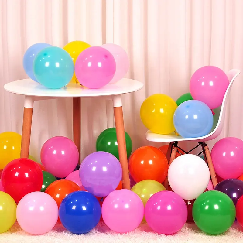 12 inch Latex Balloon Party Decoration 10 inch Metallic Balloons Macaron Happy Birthday Helium Balloons