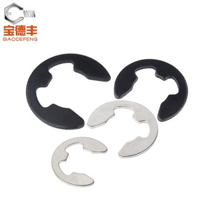Baodefeng E-Type Snap <b>Ring</b> 304 Stainless Steel Blackened Open Retaining <b>Ring</b> For Shaft Bearing - Product Image 4
