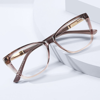 Nouvelle monture de lunettes optiques pour femmes, design classique et tendance, matériau TR90 durable, monture intégrale, vente en gros, personnalisable, anti-lumière bleue, pour adultes