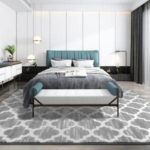 Lớn Sang Trọng Sợi Nhỏ Hiện Đại Phong Cách Bắc Âu Có Thể Giặt Không-Trượt Khu Vực Thảm Cho Phòng Khách Phòng Ngủ - Product Image 1