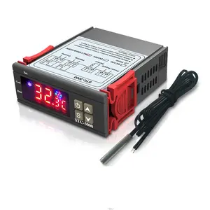 12V 24V 110 ~ 220V 마이크로 컴퓨터 온도 컨트롤러 온도 조절기 디지털 서모 스탯 가열 냉각 STC-3000