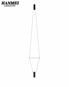 Lampe suspendue moderne italienne à LED de taille moyenne, luminaire suspendu pour l'intérieur, décoration de luxe pour la maison, lampe suspendue à double plaque en fer HM-MY-054 - Product Image 1