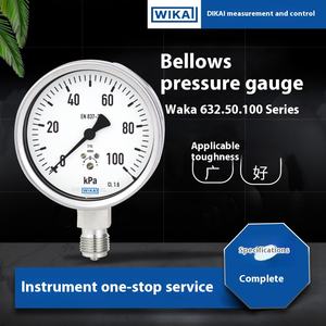 Voor <span class=keywords><strong>Wika</strong></span> Duits Digitaal Dubbel Type Diafragma Manometer 632.50.100 Serie Roestvrijstalen Kast 100Mm Maat Vloeistof Meten - Product Image 6