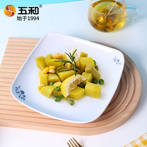 Wuhe Food Grade Melamine Square Plate 12cm For Hotel Party Buffet Use - Product Image 1
