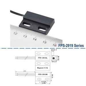 Sensor de Proximidad Magnético Industrial de Alto Rendimiento SZFAST, Interruptor de Contacto para Puerta, Sistema de Alarma FPS-255R, ABS Negro - Product Image 2