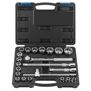 Hardware di manutenzione multifunzionale 22 pz manica chiave a cricchetto combinazione set kit di strumenti di riparazione auto - Product Image 2