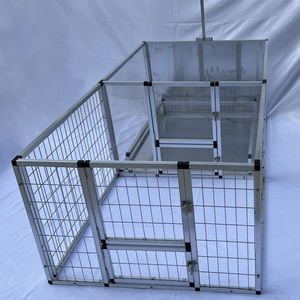 Amerika birleşik devletleri depo 7 gün kapı Metal ve cam köpek Whelp Ing kutusu büyük alüminyum köpek yükseltilmiş Whelp Ing kutusu ile çit - Product Image 3