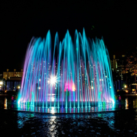 Fontaine musicale aquatique de luxe avec design professionnel personnalisé et durable, grande et petite fontaine flottante pour aménagement paysager lacustre
