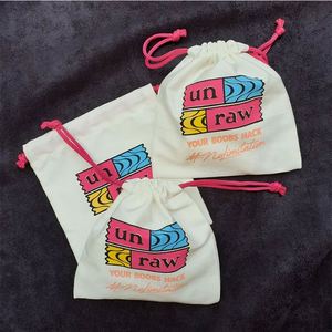 High Quality Customizable Eco-Friendly Organic Cotton <b>Drawstring</b> <b>Bag</b> for Jewelry Packing GOTS Certified - Product Image 2