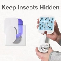 Zelfklevende muggenlamp, insectenwerend middel, ongediertebestrijdingsapparaat, kleefval, UV LED insectenval, verwisselbare kleefpads