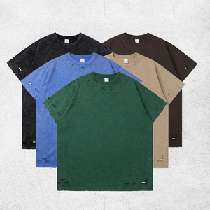 T-shirt da uomo in cotone 100% lavorato a maglia, stile nuovo 2026, di alta qualità, firmata, alla moda, stampata, casual, sportiva - Product Image 1