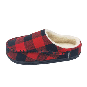 Pantofole da uomo in cotone scozzese in <span class=keywords><strong>pelliccia</strong></span> sintetica morbide da interno nuovo Design Fuzzy pantofola invernale <span class=keywords><strong>con</strong></span> suola a punta chiusa in peluche caldo uso domestico - Product Image 4