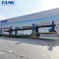 Semi-remorque porte-voitures à double étage 3 essieux, remorque de transport de véhicules légers de haute qualité fabriquée en Chine