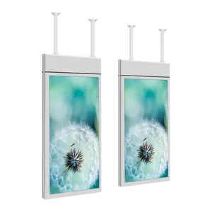 Ceiling mount display 32 43 49 outdoor hanging out digital signage advertising ceiling poster signage display kiosk