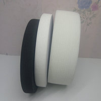 Largeur 1/1,5/2/2,5/3/4/5 cm, bande élastique tressée en maille douce de couleur blanche/noire pour la couture, accessoires de vêtement