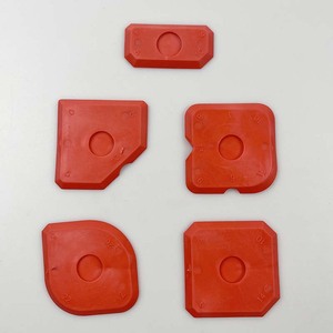 5PCS Professional Blue Yellow Silicone Grout Joint Smoother Scraper Set with Transparent Plastic Box - Product Image 2