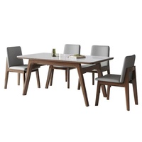 Table à manger de style rétro nordique, design moderne, table de cuisine en bois, meubles de cuisine