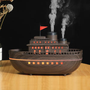 Humidificateur ultrasonique à double pulvérisation sur le thème des navires, 0,5 L, alimenté par USB, diffuseur d'huiles essentielles à brume, pour usage domestique et commercial - Product Image 5