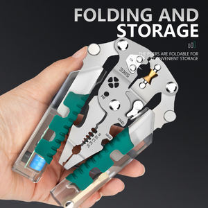 Industrie Toonaangevende Opvouwbare Elektrische Stalen Pen Draad Stripper Multifunctionele Speciale Naald Neus Tang Metriek Voor Spanning Vissen - Product Image 4