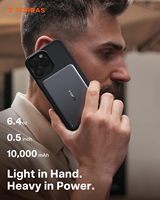 Torras Minimag Ultra-Thin 10,000mAh Power Bank Nirkabel Magnetik 22.5W Pengisian Cepat Input/Output Tipe-C Baterai Li-Polymer untuk