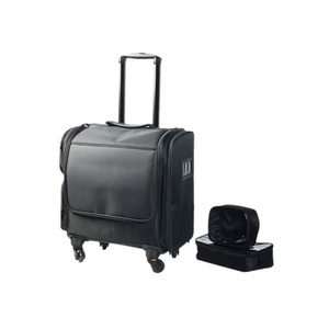 Professional Travel <b>Suitcase</b> Luxurious Black Nylon <b>Suitcase</b> Makeup Artist's Special Luggage - Product Image 3