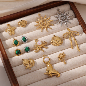 Tự làm thép không gỉ trang sức mặt dây chuyền đại dương chủ đề vỏ động vật quyến rũ cung mặt trời yếu tố Vòng Cổ Phụ kiện thời trang bán buôn - Product Image 4