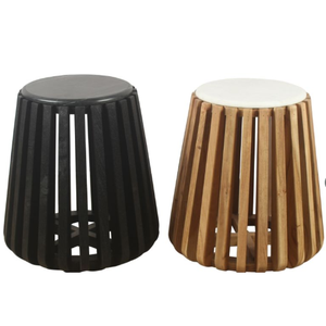 Table basse élégante contemporaine en bois d'acacia noir avec la conception décorative pour des meubles modernes de salon - Product Image 2