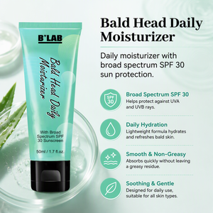 <span class=keywords><strong>Lotion</strong></span> hydratante après-rasage pour hommes, marque privée, pour le soin des zones déshérmées, laisse la tête brillante et le cuir chevelu sans gras - Product Image 2