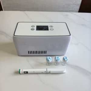 Portable Peptide <strong>Storage</strong> Box Mini 3ml 12 Vials Holder Travel Fridge Adjustable Temperature Peptide Pen Cold <strong>Storage</strong> - Product Image 1