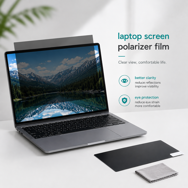 Durable Optical Grade Polarizer for Laptop IPS Panels 15.6 Inch 0.13mm Thickness 45 0 Degree Repair Film