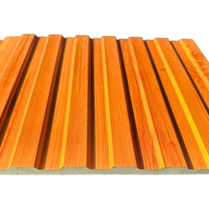 Pu 샌드위치 패널 벽지 질감 절연 인테리어 벽 클래딩 패널 - Product Image 3