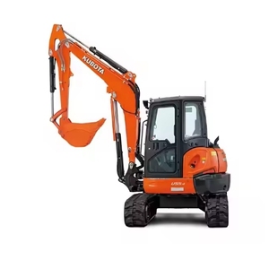 Excavadora de cadenas U55-4 de 5.5 toneladas, máquina de construcción agrícola de segunda mano, modelo 2016, cucharón de 0.5m³, potencia de 25kw - Product Image 1