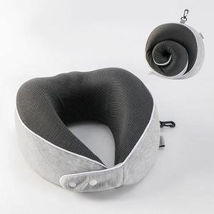 Sleeping Essentials for Long Flight 360° Head Support Degree Comfort and Breathability Travel <b>Memory</b> <b>Foam</b> Neck Pillow - Product Image 3
