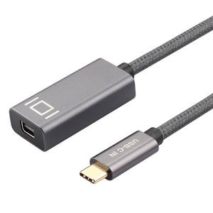 Nouvel <span class=keywords><strong>adaptateur</strong></span> USB 3.1 Type-C <span class=keywords><strong>vers</strong></span> <span class=keywords><strong>Mini</strong></span> avec blindage combiné, compatibilité <span class=keywords><strong>Thunderbolt</strong></span> 3, 4K 60Hz - Product Image 1
