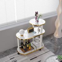 Ensemble de meubles de salon moderne de style nordique de luxe, avec table basse en marbre et table d'appoint en bois massif, pour la maison