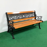 Banc de jardin OEM, mobilier d'extérieur, banc en fonte, banc en bois d'extérieur, mobilier de patio en aluminium moulé