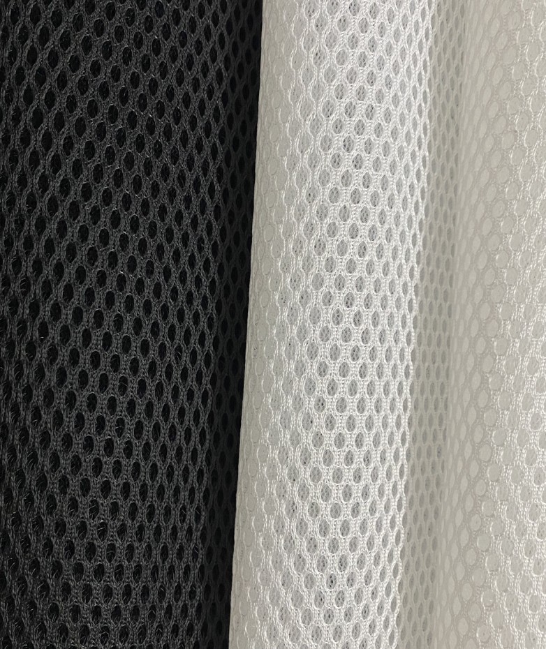 100% Polyester Breathable 3D Air Mesh Fabric 3D Spacer Breathable Honeycomb Sandwich Mesh Fabric for Shoes/Mattress