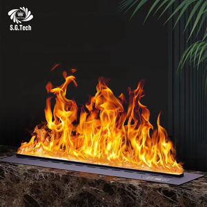 Couronne d'eau cheminée à vapeur 3D de haute qualité Offre Spéciale intérieur salon élément décoratif sûr pour salle de bain utilisation pierre jardin - Product Image 6