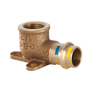 Codo en F de 90° con Brida de 3 Orificios para Conexión a Presión de Agua/Gas, Diámetro Único 18 x 1/2 - Product Image 1