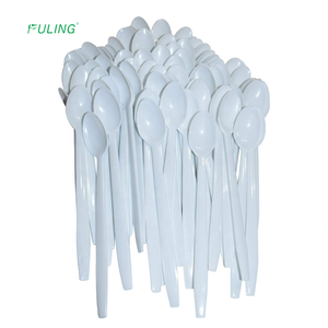 카페 플라스틱 폴리 프로필렌 7.8 "PP 무거운 무게 긴 손잡이 일회용 소다 스푼 - Product Image 4